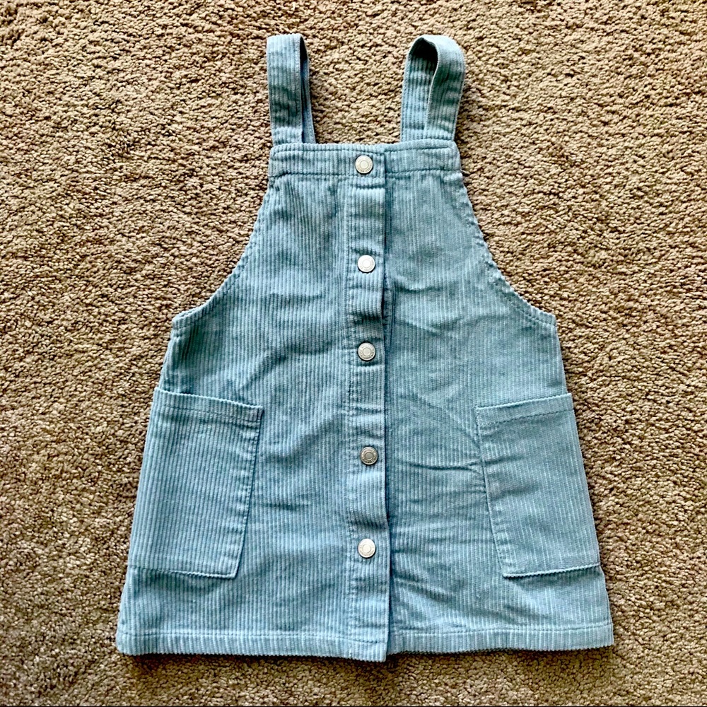 Zara overall dress blue, 2-3T